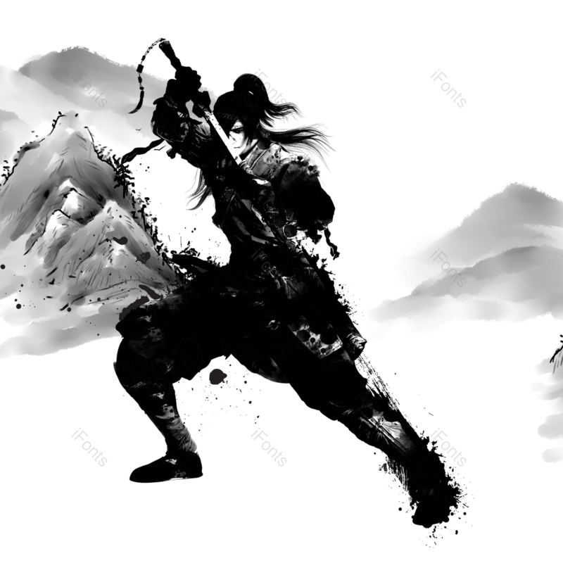 水墨图片,中国风元素,人物素材PNG,古代免抠素材